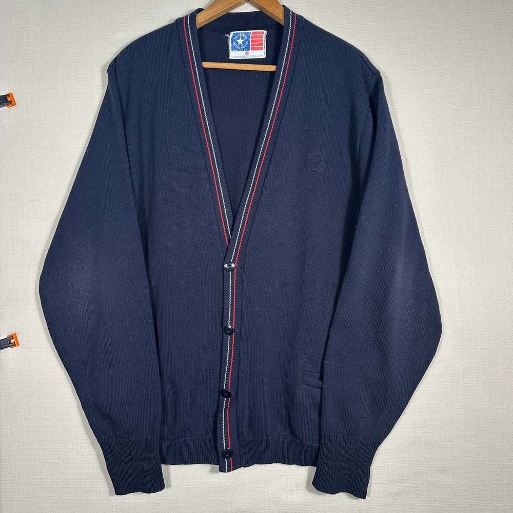 VTG USPS Postal Service Uniform Cardigan Sweater San Francisco Knitting Mills